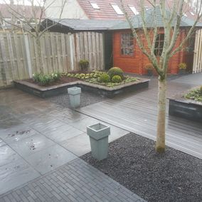 Moderne en strakke tuin